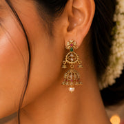 Padma Baali Matte Black Plated Jhumka