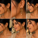 Padma Baali Matte Black Plated Jhumka
