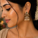 Tarangika Matte Black Plated Jhumka