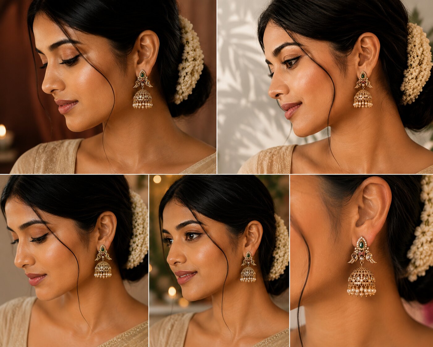 Tarangika Matte Black Plated Jhumka