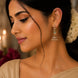 Traditional Square Mehendi Plated Jhumka