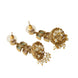 Traditional Double Layered Leaf Petals Mehendi Plated Jhumka