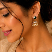 Square Loop Mehendi Plated Jhumka