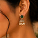 Square Loop Mehendi Plated Jhumka