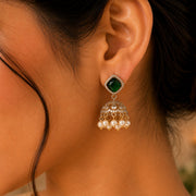 Square Loop Mehendi Plated Jhumka