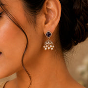 Square Loop Mehendi Plated Jhumka