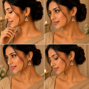 Square Loop Mehendi Plated Jhumka