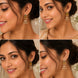 Pearl Drop Intricated Detailing Mehendi Plated Jhumka