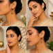Pearl Drop Intricated Detailing Mehendi Plated Jhumka