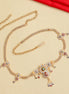 Two Tone Gold & Silver Plated Kundan Stone Floral Hip Belt