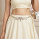 Two Tone Gold & Silver Plated Temple Design Hip Belt