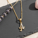 Alphabet A Two Tone Locket with Chain (18