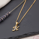 Alphabet K Two Tone Locket with Chain (18
