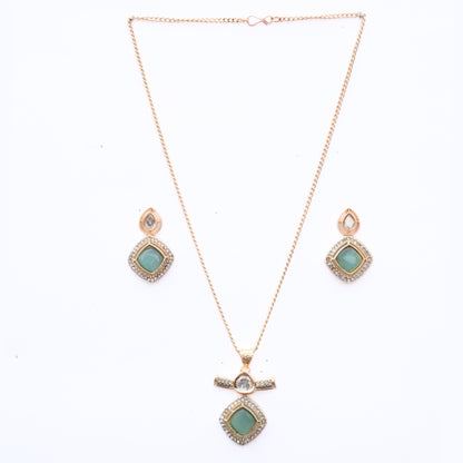 Ornate Elegance Gold Plated Locket Set