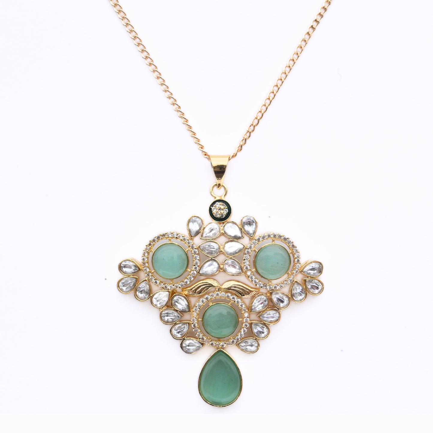 Crimson Empress Gold Plated Locket Set