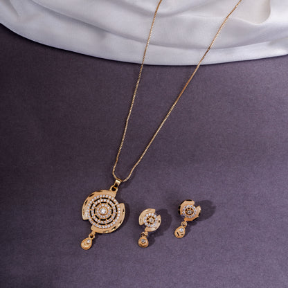 Empress's Emblem Gold Plated Locket Set