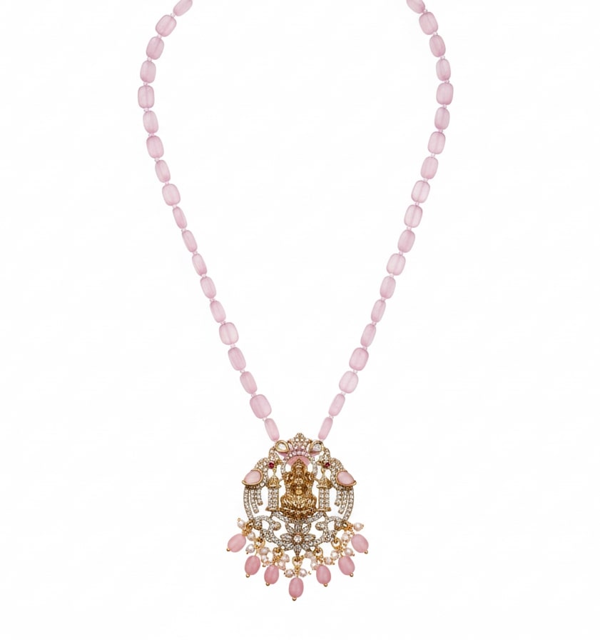 Lakshmi Divined Mehendi Plated Locket Set