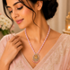 Lakshmi Divined Mehendi Plated Locket Set