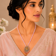 Lakshmi Divined Mehendi Plated Locket Set