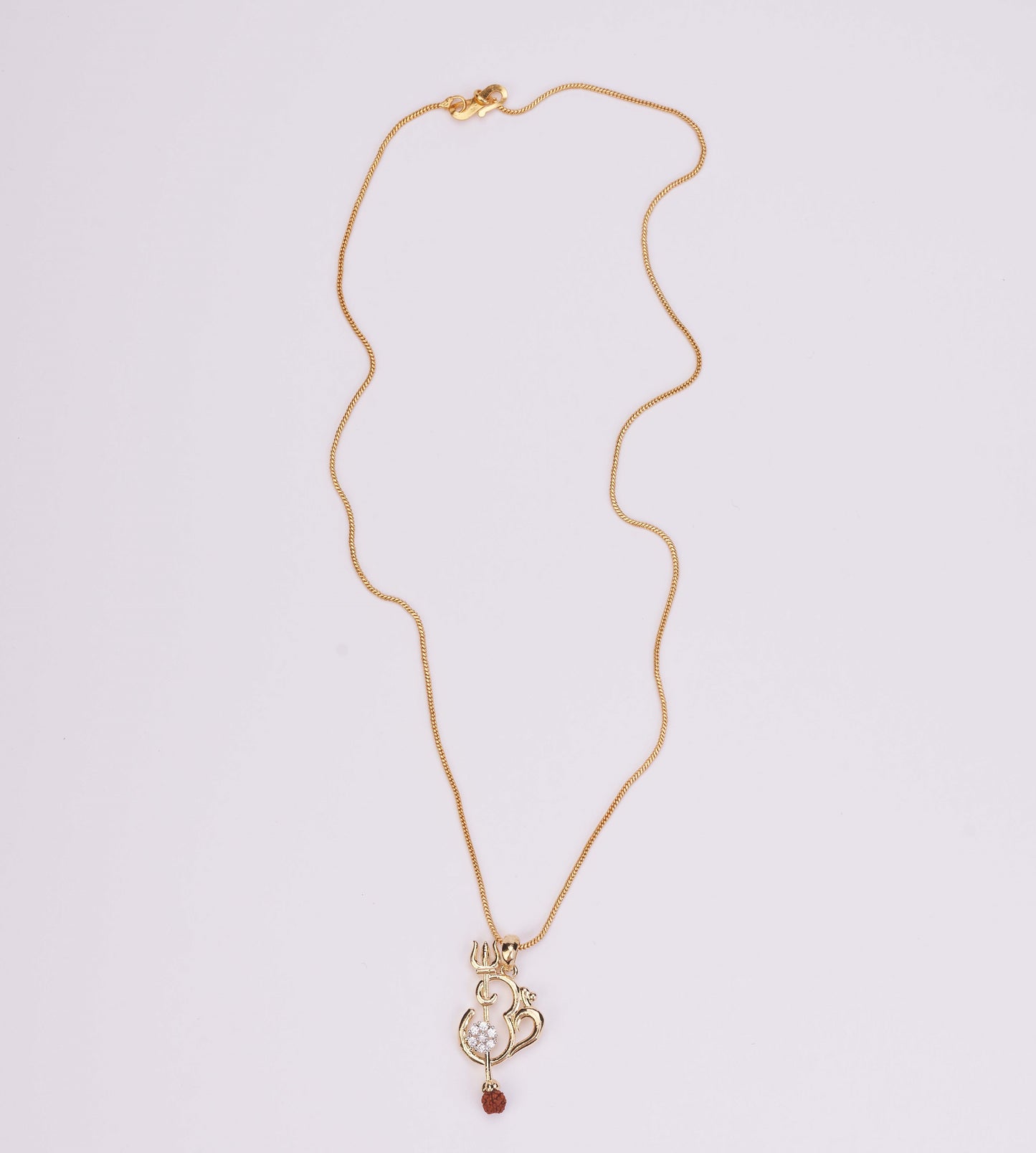 Om Namah Shivaye Gold Plated Locket Set