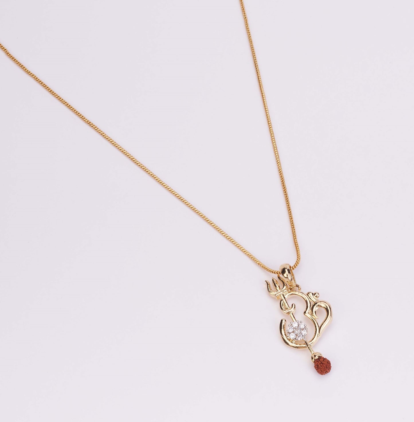 Om Namah Shivaye Gold Plated Locket Set