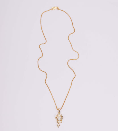 Trishul Mahadev Gold Plated Locket Set