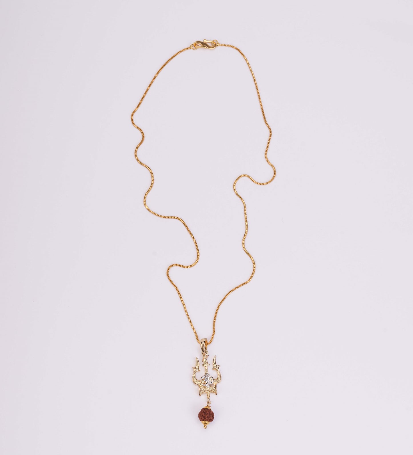 Mahadev Gold Plated Locket Set