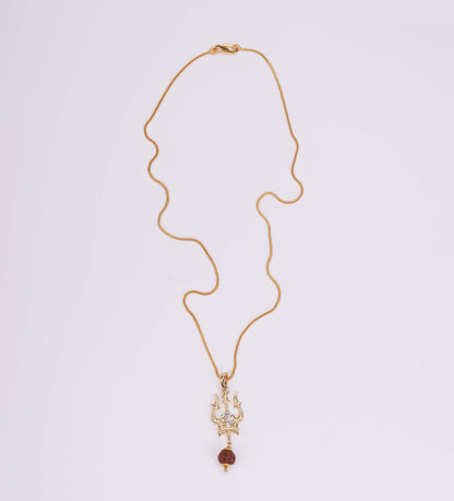 Mahadev Gold Plated Locket Set