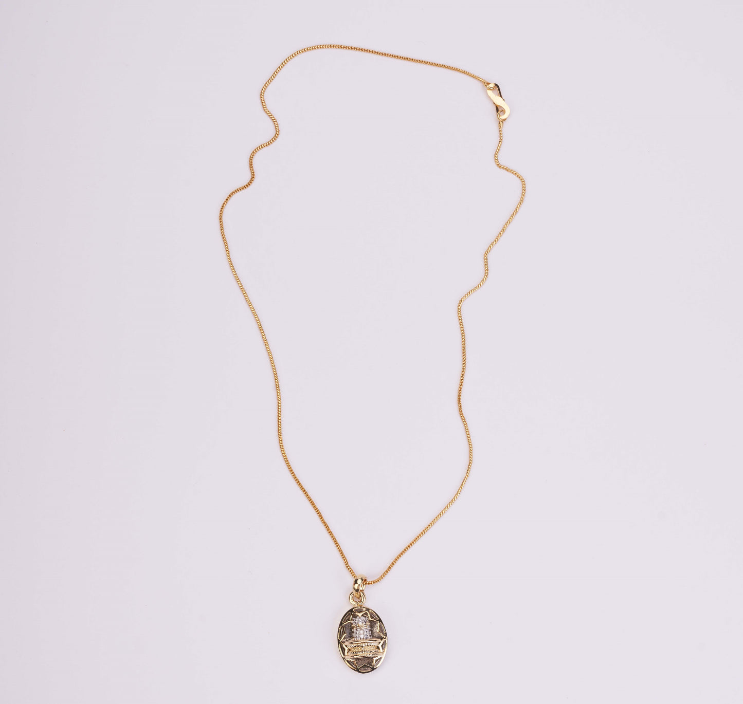 Shivling Gold Plated Locket Set