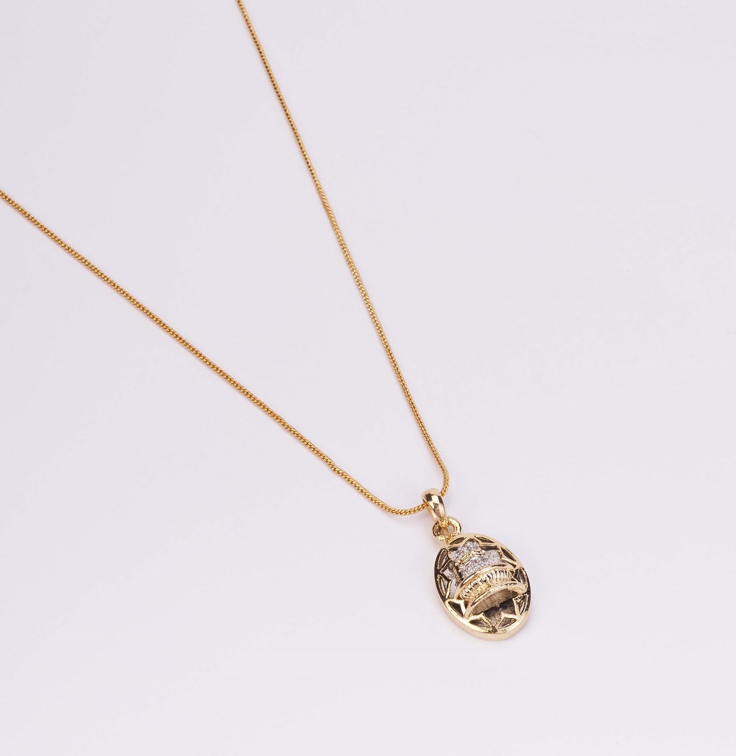 Shivling Gold Plated Locket Set