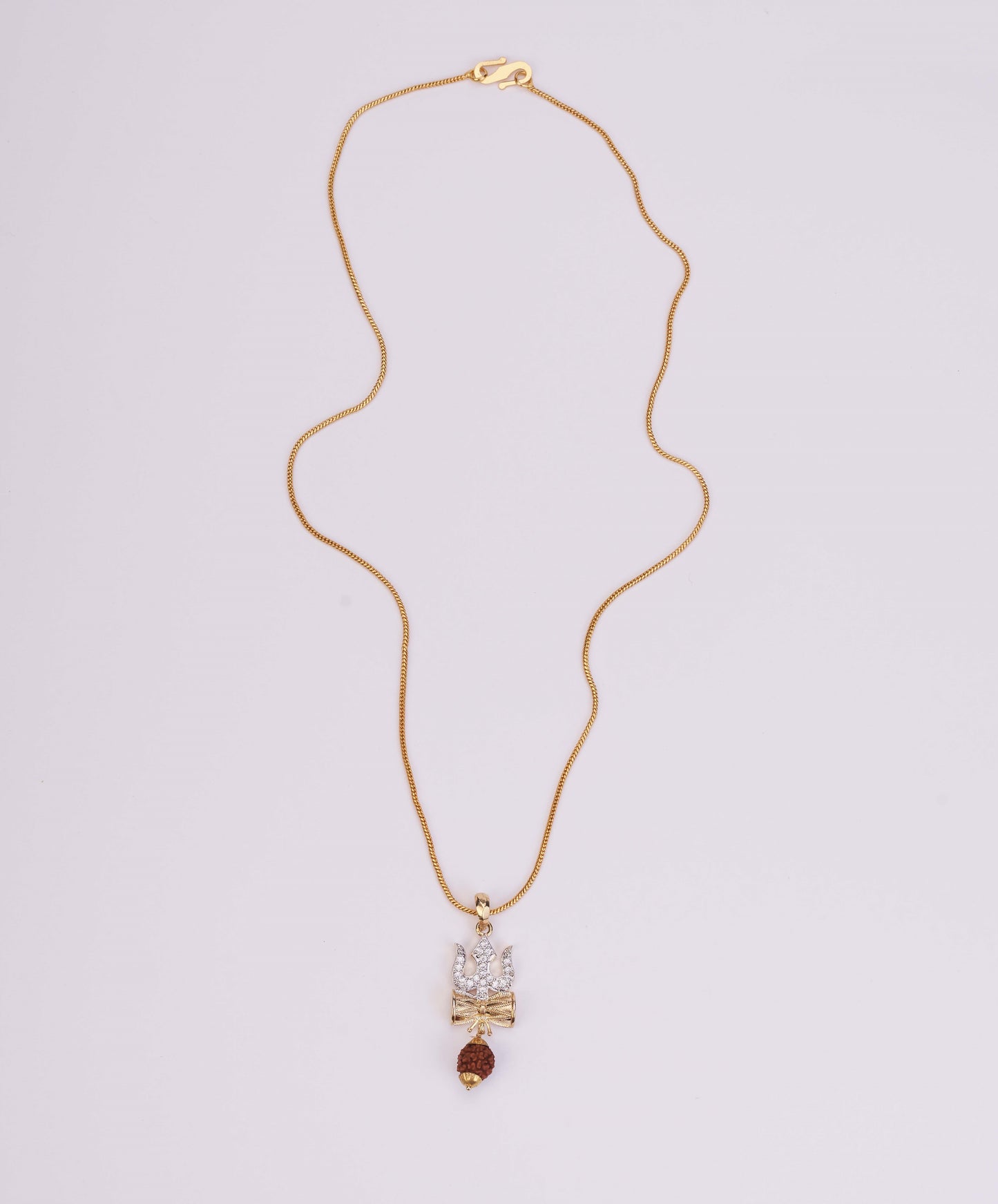 Shiv Sambhu Gold Plated Locket Set