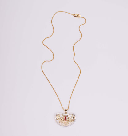 Trilok Sambhu Gold Plated Locket Set