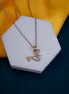 Gold-Silver Plated Lord Krishna Pendant AD Locket Set