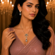 Vintage Style Mehendi Plated Locket Set with Earrings