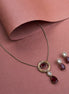 Vintage Style Mehendi Plated Locket Set with Earrings