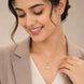 Gold Plated Octagon Stone Pendant with chain