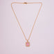 Gold Plated Octagon Stone Pendant with chain