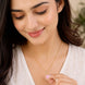 Gold Plated Octagon Stone Pendant with chain