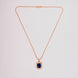 Gold Plated Octagon Stone Pendant with chain