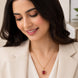 Gold Plated Octagon Stone Pendant with chain