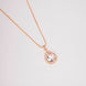 Oval Shape Gold Plated Pendant with chain