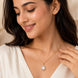 Oval Shape Gold Plated Pendant with chain