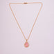 Oval Shape Gold Plated Pendant with chain
