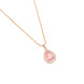 Oval Shape Gold Plated Pendant with chain