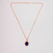 Oval Shape Gold Plated Pendant with chain