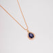 Oval Shape Gold Plated Pendant with chain