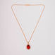 Oval Shape Gold Plated Pendant with chain