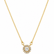Royal Circle Locket Necklace with Crystal Stone Detailing