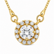 Royal Circle Locket Necklace with Crystal Stone Detailing