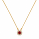 Royal Circle Locket Necklace with Crystal Stone Detailing